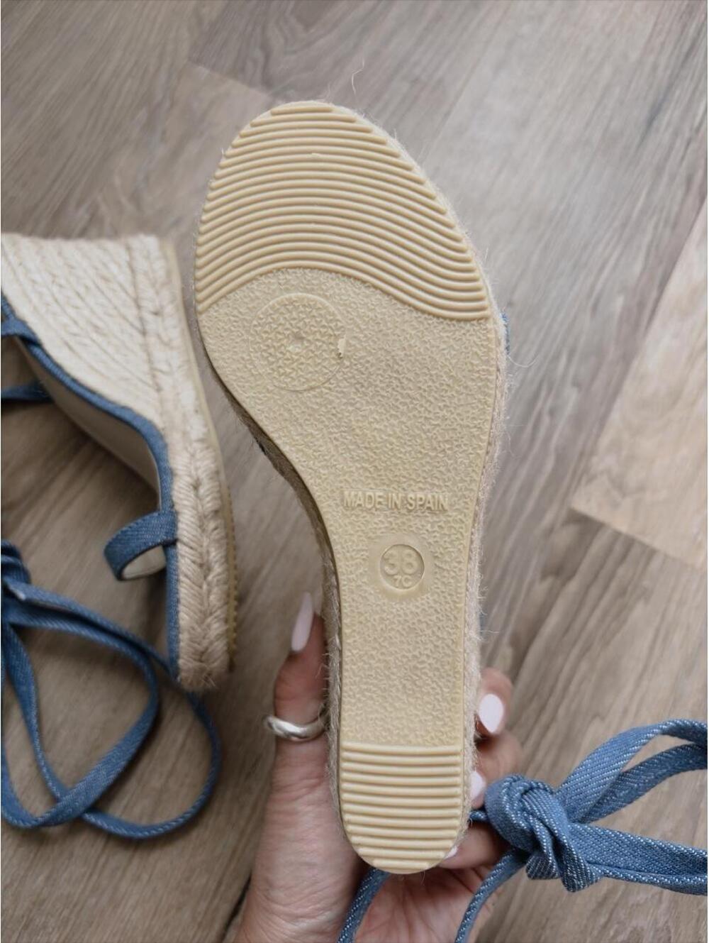 Alohas Blue denim Willa wedge - Picture 6 of 6